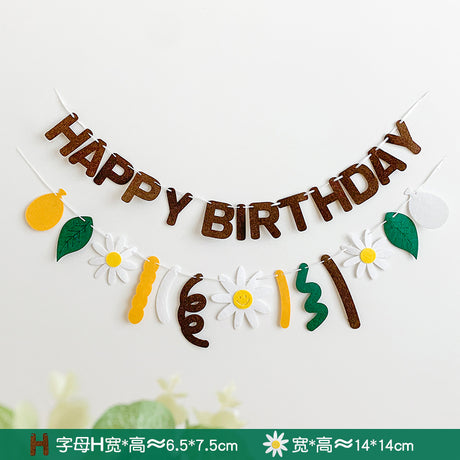 [SG Seller] Felt Reusable Happy Birthday Party Decoration Banner