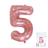 32 inch Jelly Pink Number Balloon