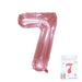 32 inch Jelly Pink Number Balloon