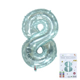 32 inch Jelly Blue Number Balloon