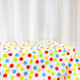 Colorful Dots Disposable Table Cloth