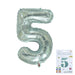 32 inch Jelly Blue Number Balloon