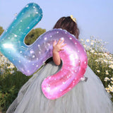40 inch galaxy number balloon birthday balloon for party decoration