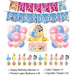 [SG Instock] - Personalised Princess Theme Birthday Party Decoration