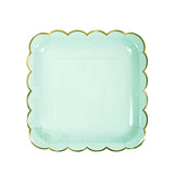 Disposable Paper Plate pastel Ice Cream Pastel Rainbow for Birthday Party