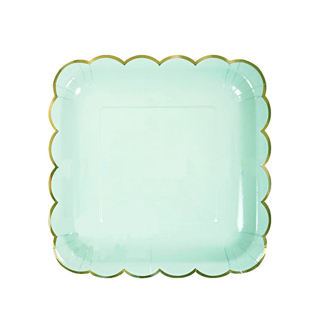 Disposable Paper Plate pastel Ice Cream Pastel Rainbow for Birthday Party