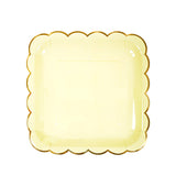 Disposable Paper Plate pastel Ice Cream Pastel Rainbow for Birthday Party