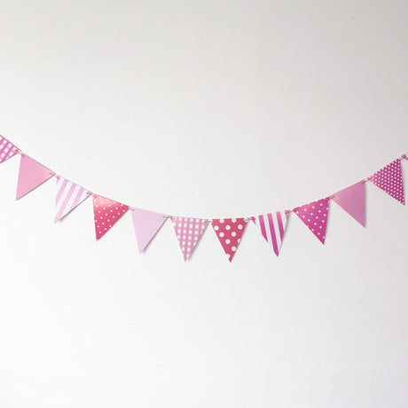 [SG Instock] Decorative Happy Birthday Banner Garland Triangle Flag Bunting for Party Decoration
