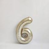 40 inch white gold number balloon for birthday party decoration