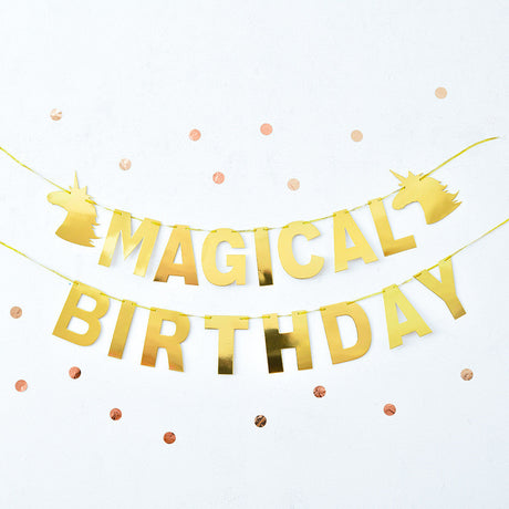 Everything Unicorn theme birthday decoration balloon banner tableware