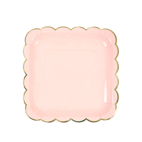 Disposable Paper Plate pastel Ice Cream Pastel Rainbow for Birthday Party