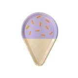 Disposable Paper Plate pastel Ice Cream Pastel Rainbow for Birthday Party