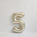 40 inch white gold number balloon for birthday party decoration