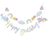 Everything Unicorn theme birthday decoration balloon banner tableware