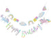 Everything Unicorn theme birthday decoration balloon banner tableware