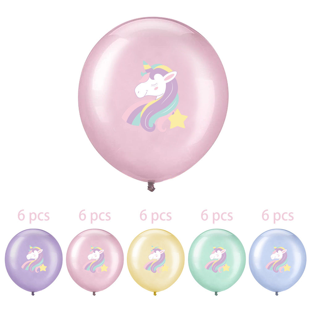 Pastel Unicorn Balloon 30pcs