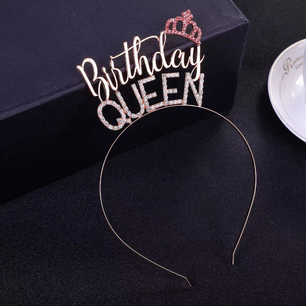 [SG Instock] Birthday Sash Birthday Crown Tiara Birthday King Queen Girl Boy Birthday Decoration
