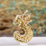 Premium Number Candle Fancy Glitter Happy birthday Candle