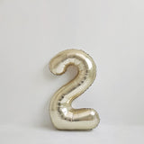40 inch white gold number balloon for birthday party decoration