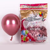 Chrome balloon 12 inch 10 inch 5 inch latex balloon for birthday party decoration