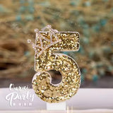 Premium Number Candle Fancy Glitter Happy birthday Candle