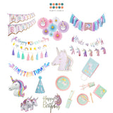 Everything Unicorn theme birthday decoration balloon banner tableware