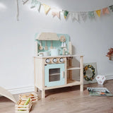 Nordic Wooden Kitchen Play Set Educational Pretend Play Roleplay Wooden Toy