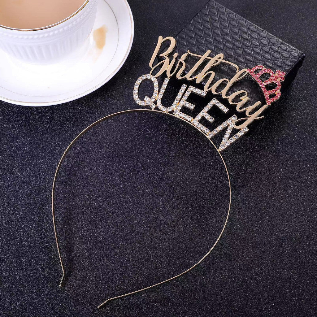[SG Instock] Birthday Sash Birthday Crown Tiara Birthday King Queen Girl Boy Birthday Decoration