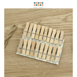 Christmas Wooden clips for photo hanging and decoration