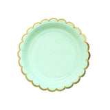 Disposable Paper Plate pastel Ice Cream Pastel Rainbow for Birthday Party
