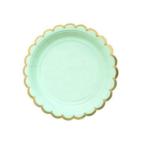 Disposable Paper Plate pastel Ice Cream Pastel Rainbow for Birthday Party