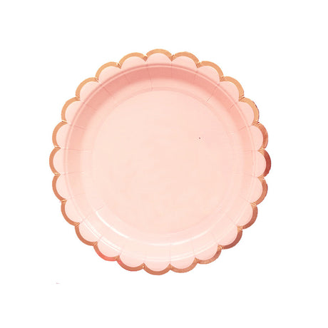 Disposable Paper Plate pastel Ice Cream Pastel Rainbow for Birthday Party