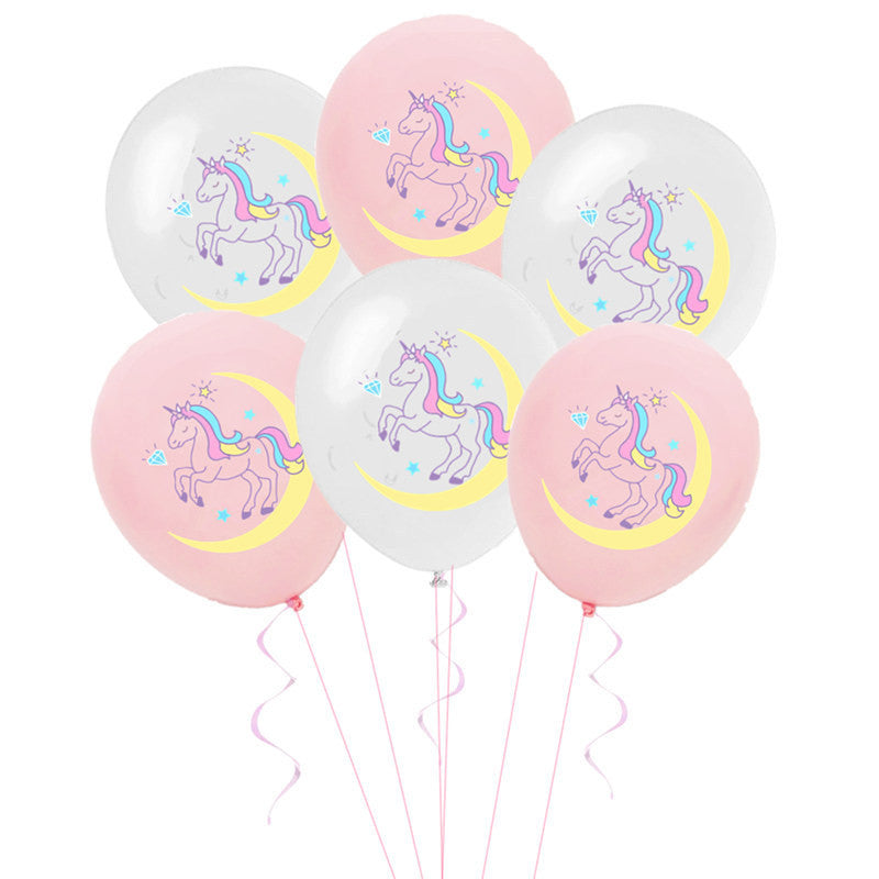 Everything Unicorn theme birthday decoration balloon banner tableware