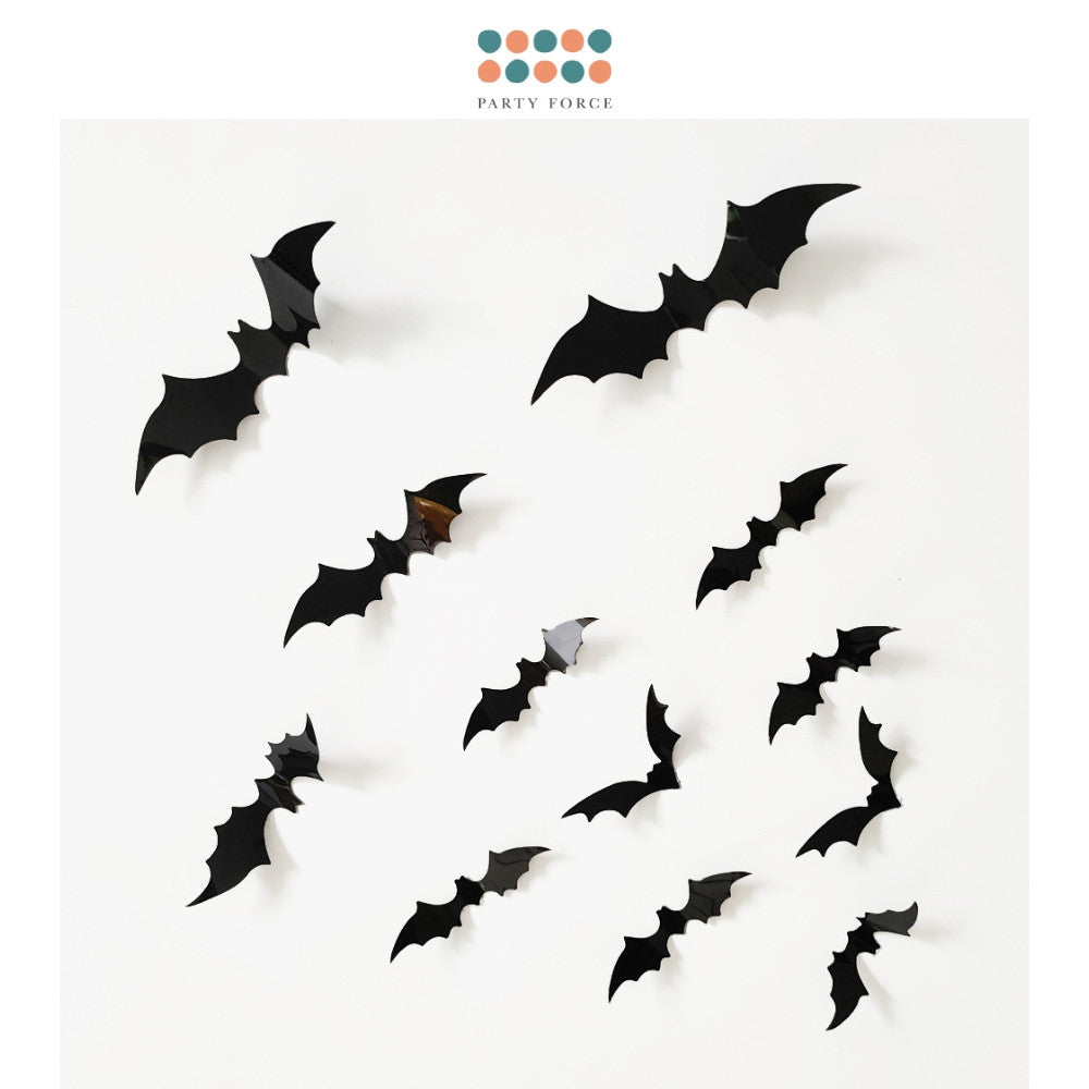 Halloween 3D Bat & Spider Wall Stickers