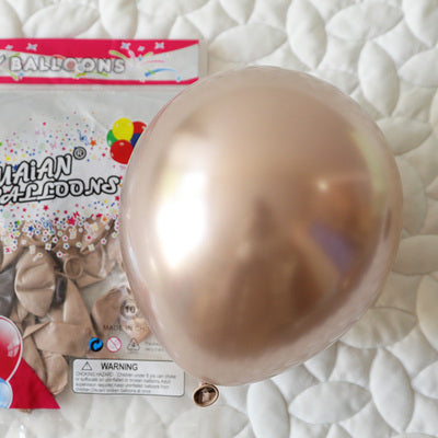Chrome balloon 12 inch 10 inch 5 inch latex balloon for birthday party decoration