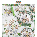 Animal Safari theme party balloon for Happy birthday Party Decoration