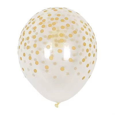 Confetti balloon 12 inch 10 inch 5 inch latex balloon for birthday party decoration