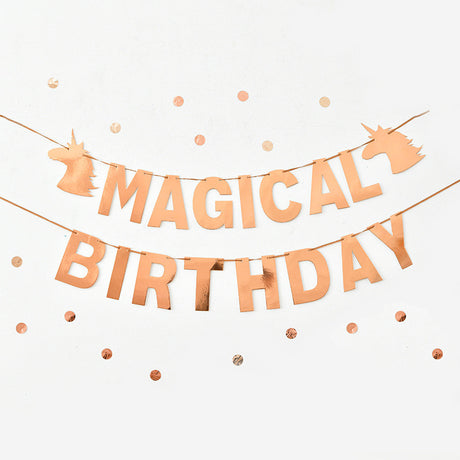 Everything Unicorn theme birthday decoration balloon banner tableware