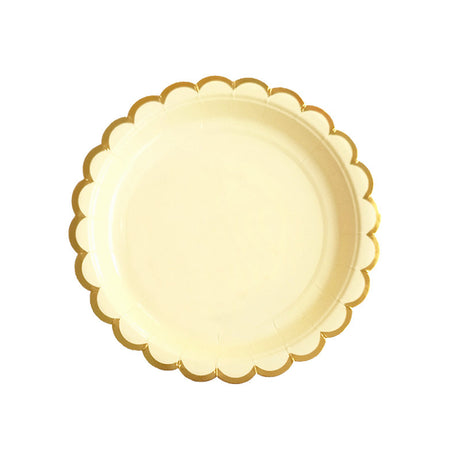 Disposable Paper Plate pastel Ice Cream Pastel Rainbow for Birthday Party