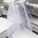 Veil with Diamond Tiara Bride To Be - Rose Gold