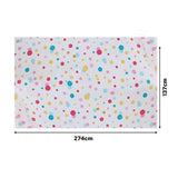 Rainbow Polka Dots Disposable Table Cloth