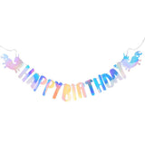 Everything Unicorn theme birthday decoration balloon banner tableware