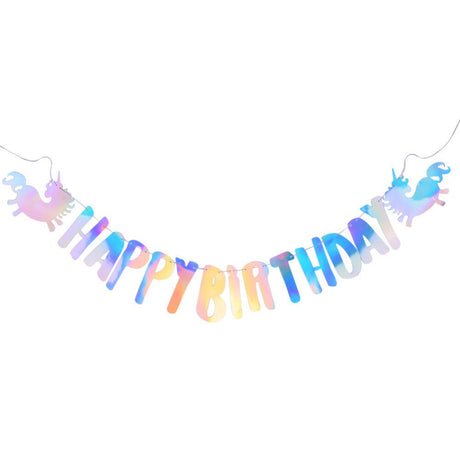 Everything Unicorn theme birthday decoration balloon banner tableware
