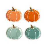 4 color combo Pumpkin plates disposable paper plate for Halloween decoration