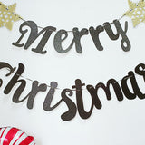 Black Gold Christmas Banner for Christmas Decoration