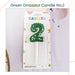 Cute Green Dinosaur Number Candle for Birthday Parties