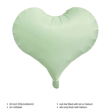 22 inch Matt Foil Heart balloon