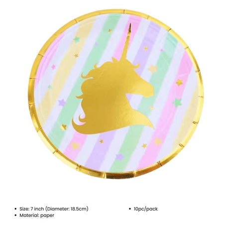 Everything Unicorn theme birthday decoration balloon banner tableware