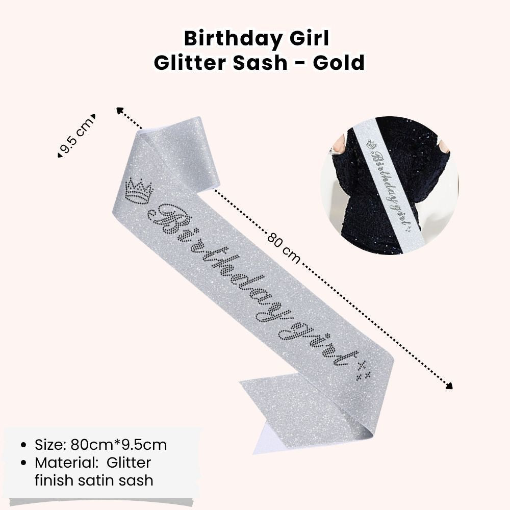 [SG Instock] Birthday Sash Birthday Crown Tiara Birthday King Queen Girl Boy Birthday Decoration