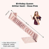 [SG Instock] Birthday Sash Birthday Crown Tiara Birthday King Queen Girl Boy Birthday Decoration